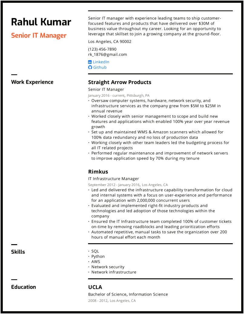 Business Manager Job Description For Resume