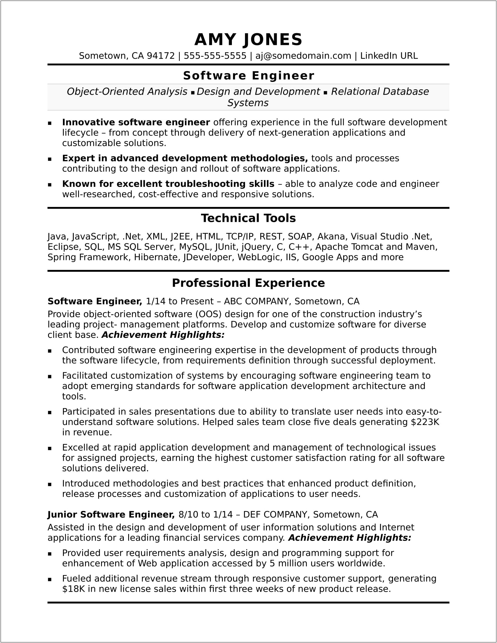Business Systems Analyst With Ms Sql Sample Resume
