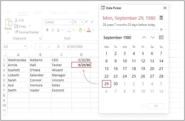 Calendar With Key Dates Excel Template Download