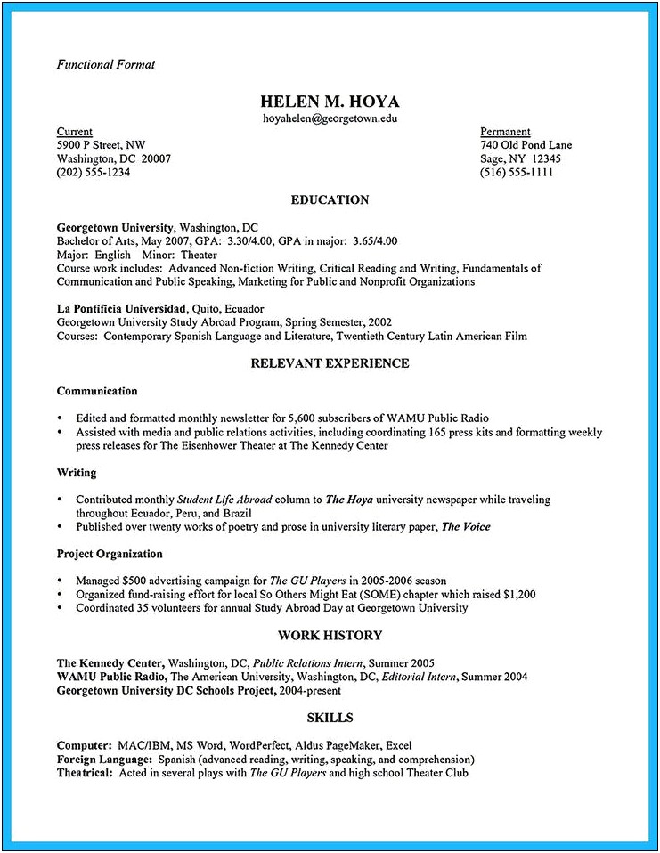 Call Center Resume Sample With No Experience
