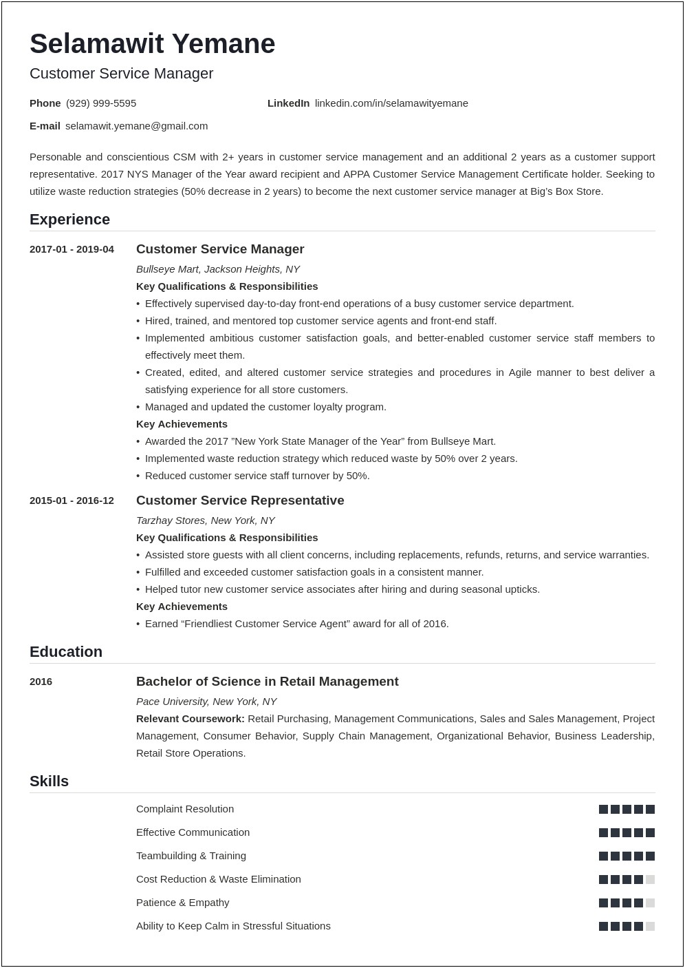 Call Center Supervisor Resume Objective Examples