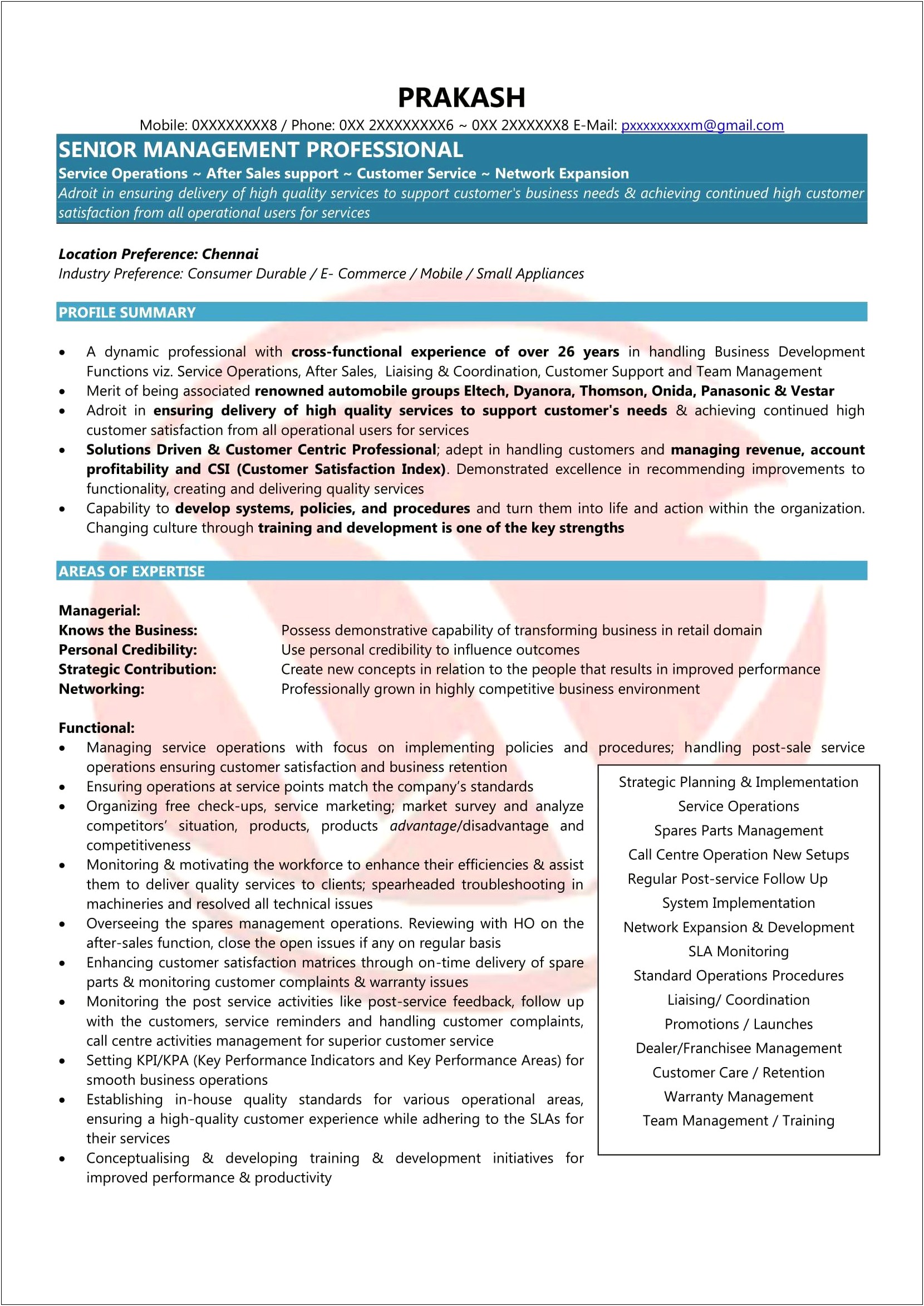 Call Center Technical Support Resume Sample