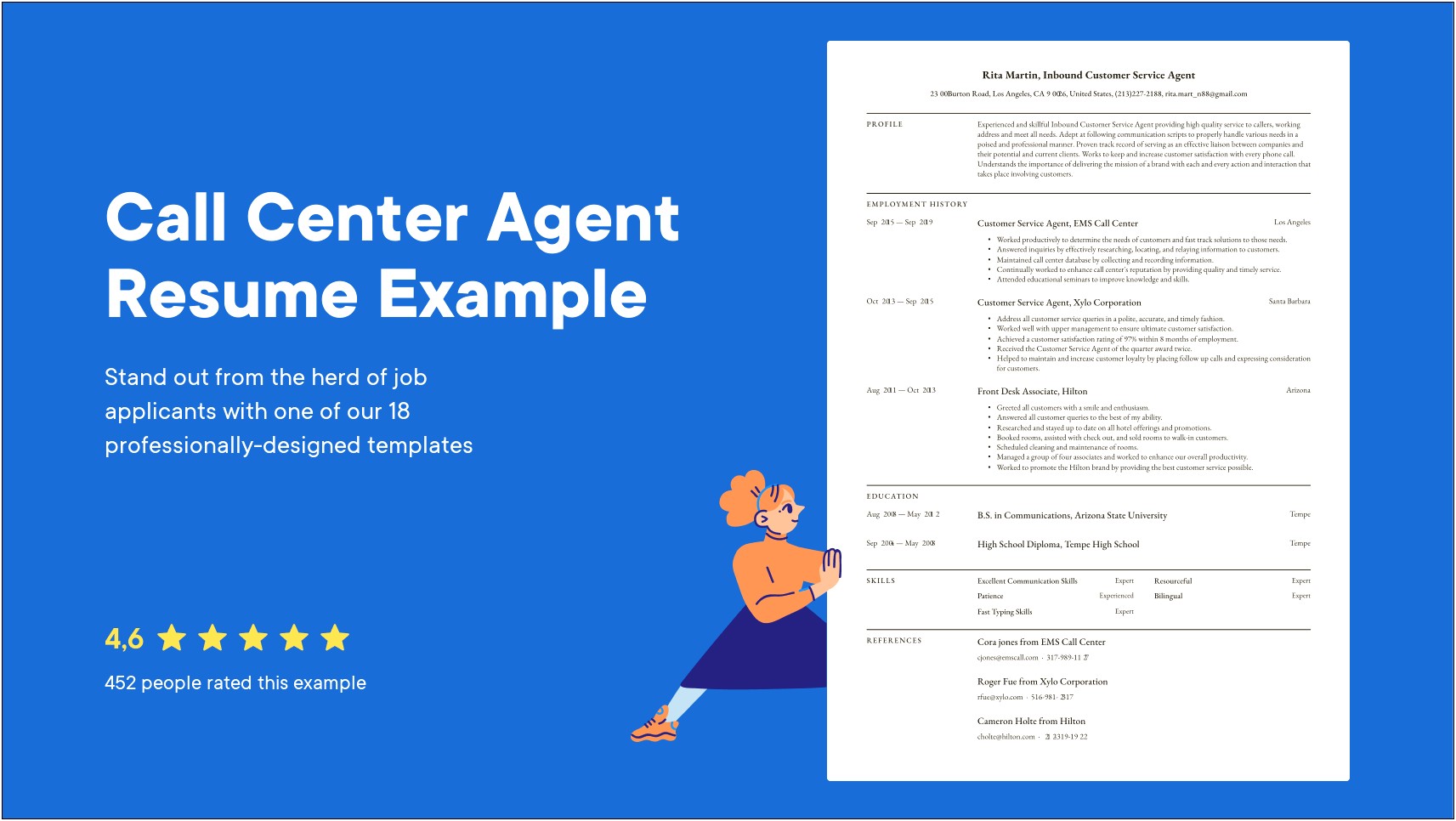 Calling Center Resume Examples For Free