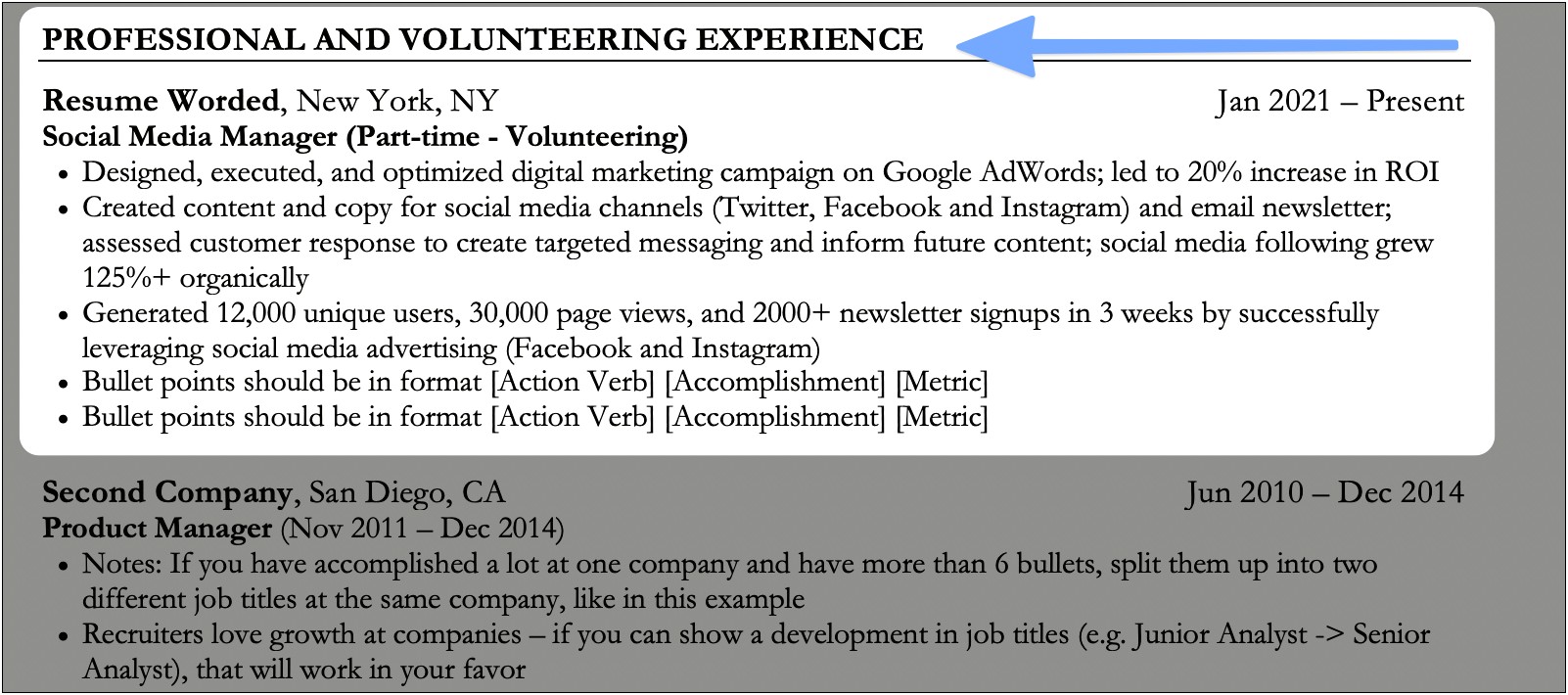 Can I Include Volunteer Work On A Resume