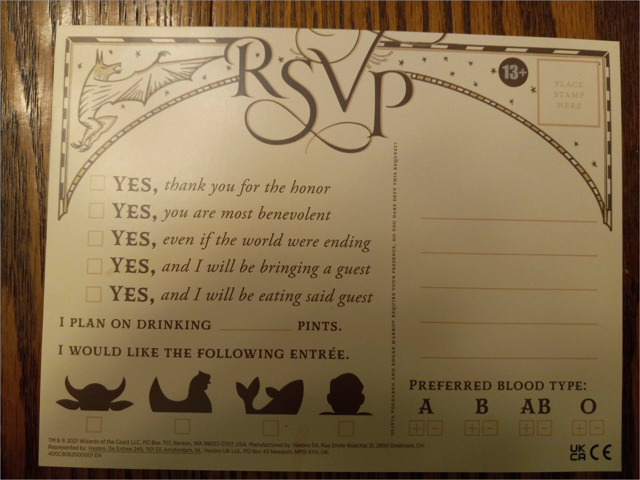 Can Rsvp Be On Back Of Wedding Invite