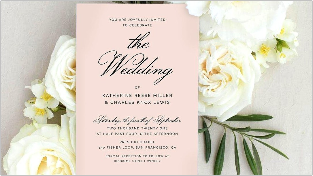 Can You Use First Names On Wedding Invitations