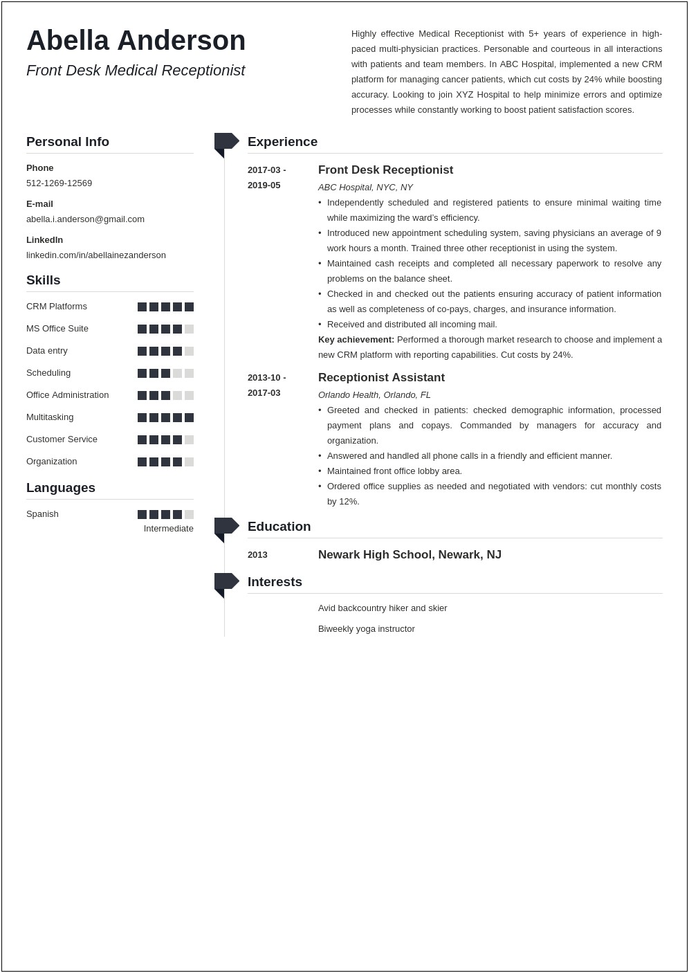 Cancer Health Coordinator Job Description Resume