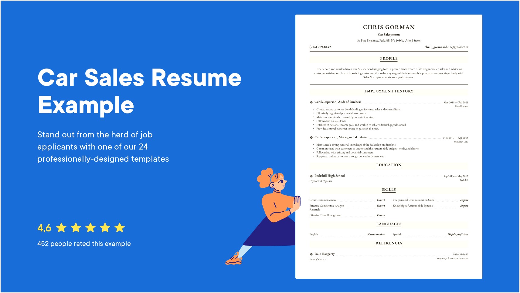 Car Sales Associate Job Description Resume