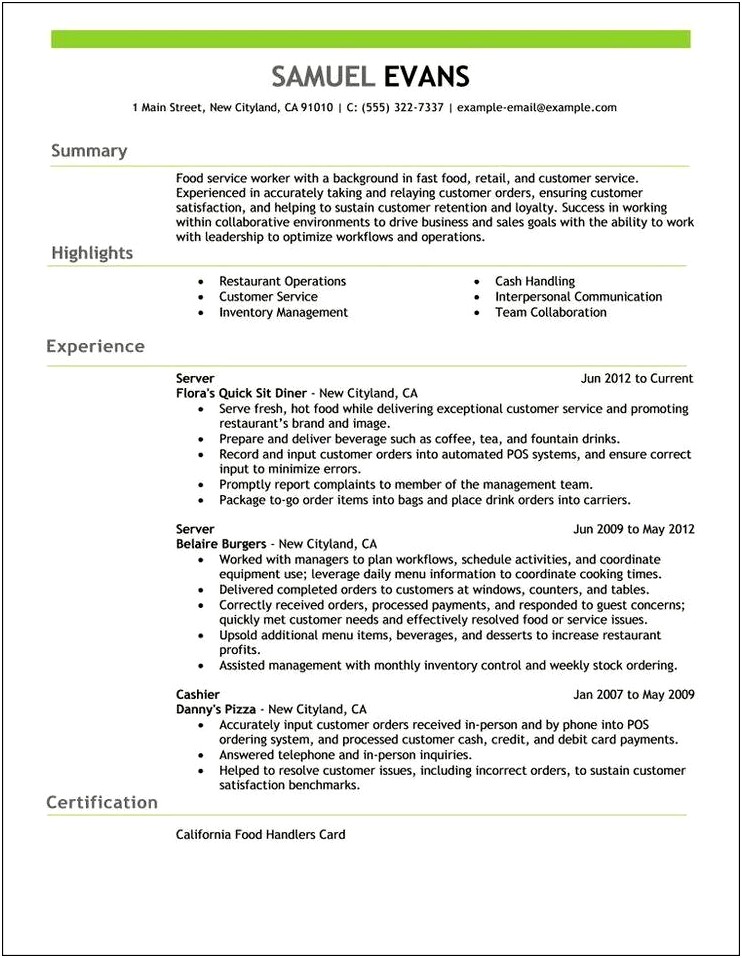 Cards And Payments Experience In Resume