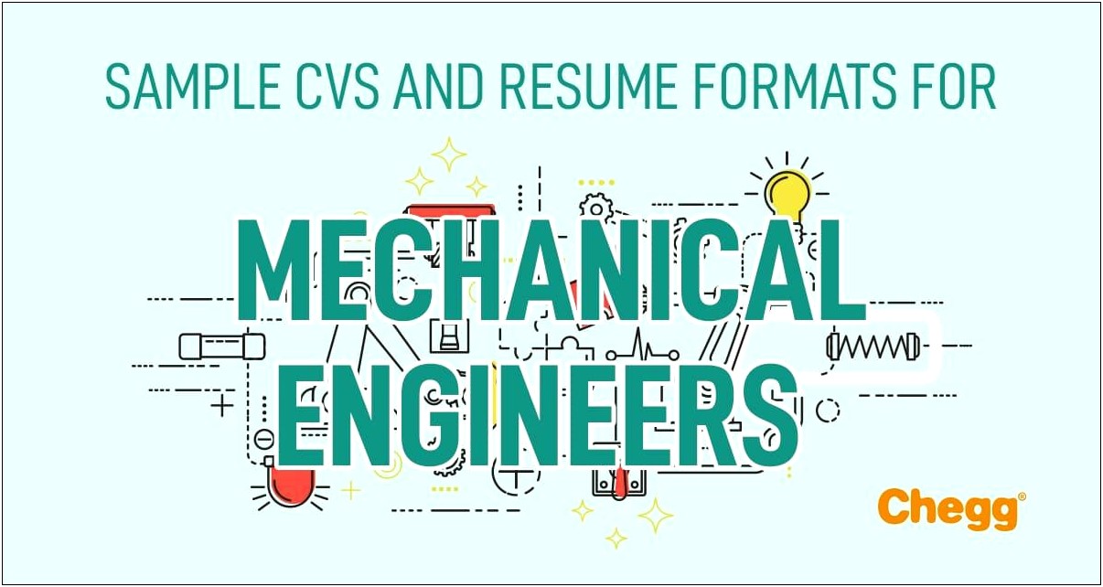 Career Objective For Mechanical Engineer In Resume