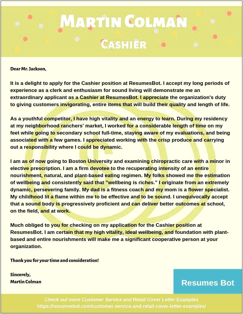 Cashier Clerk Job Description For Resume