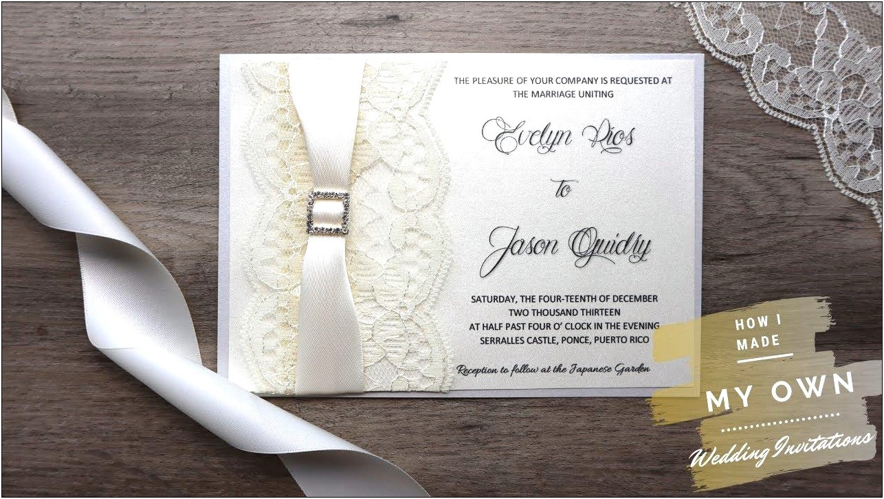 Castle Wedding Invitation Made With Cricut