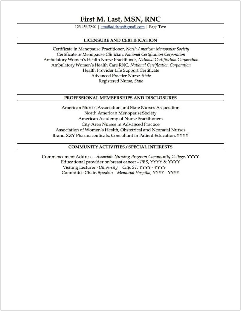 Certified Professional Healthcare Quality Resume Sample