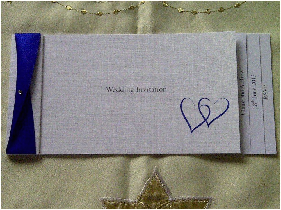 Cheque Book Style Wedding Invitations Uk