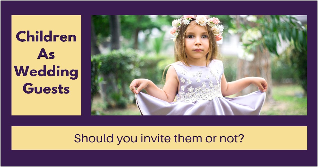 Children Not Invited To Family Wedding