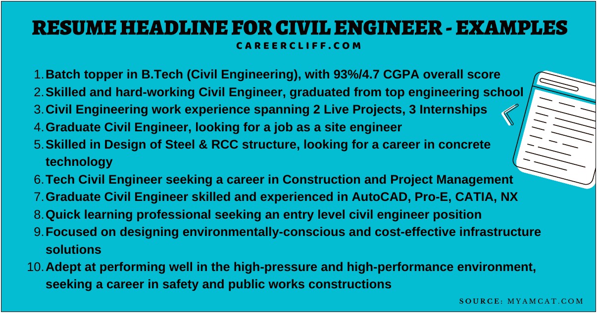 Civil Engineering Objective Statement For Resume