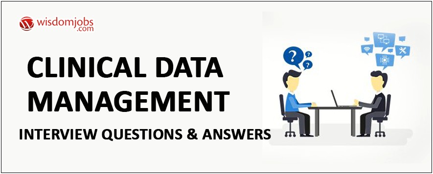 Clinical Data Management Resume For Freshers