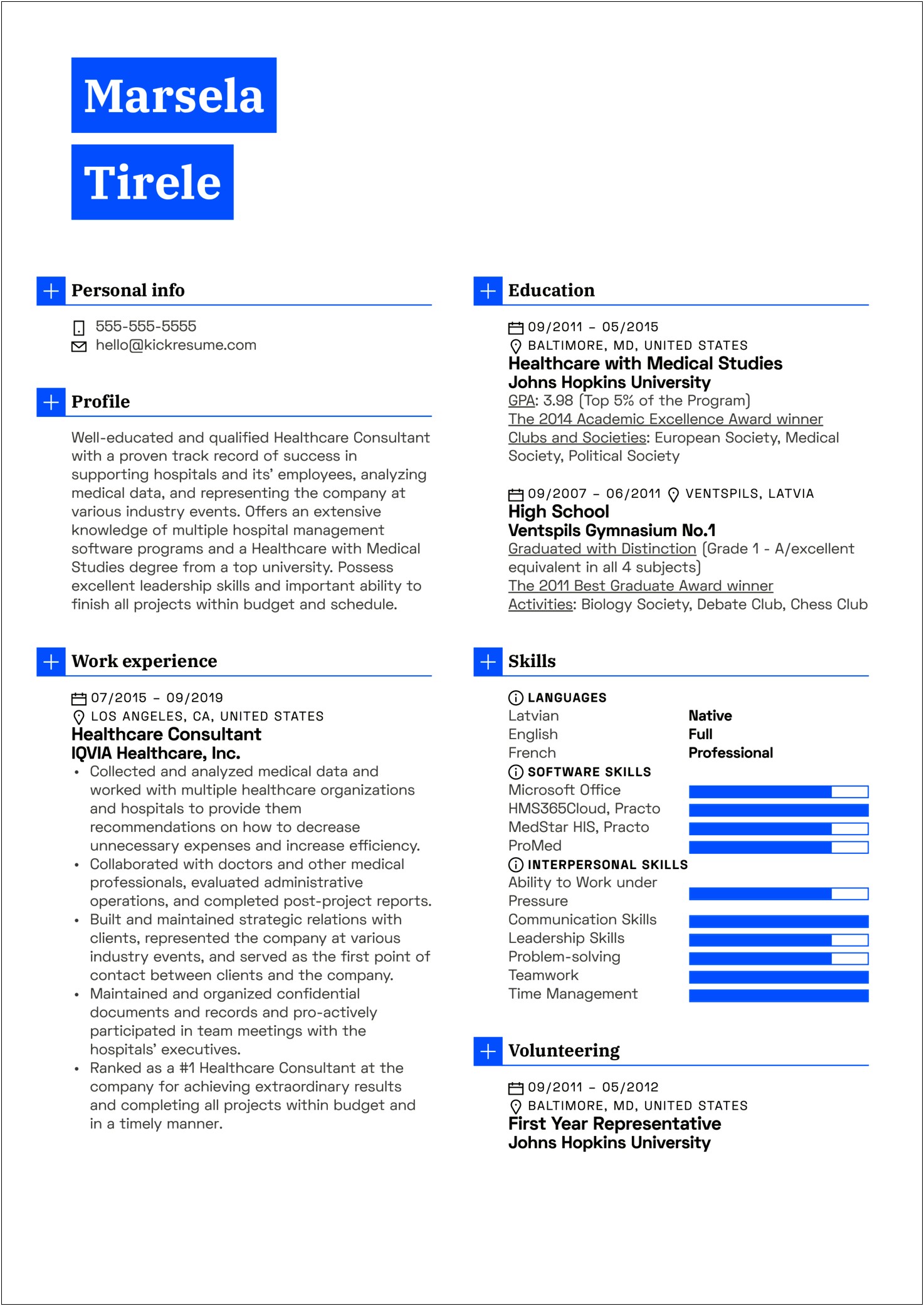 Clinical Quality Assurance Associate Resume Example