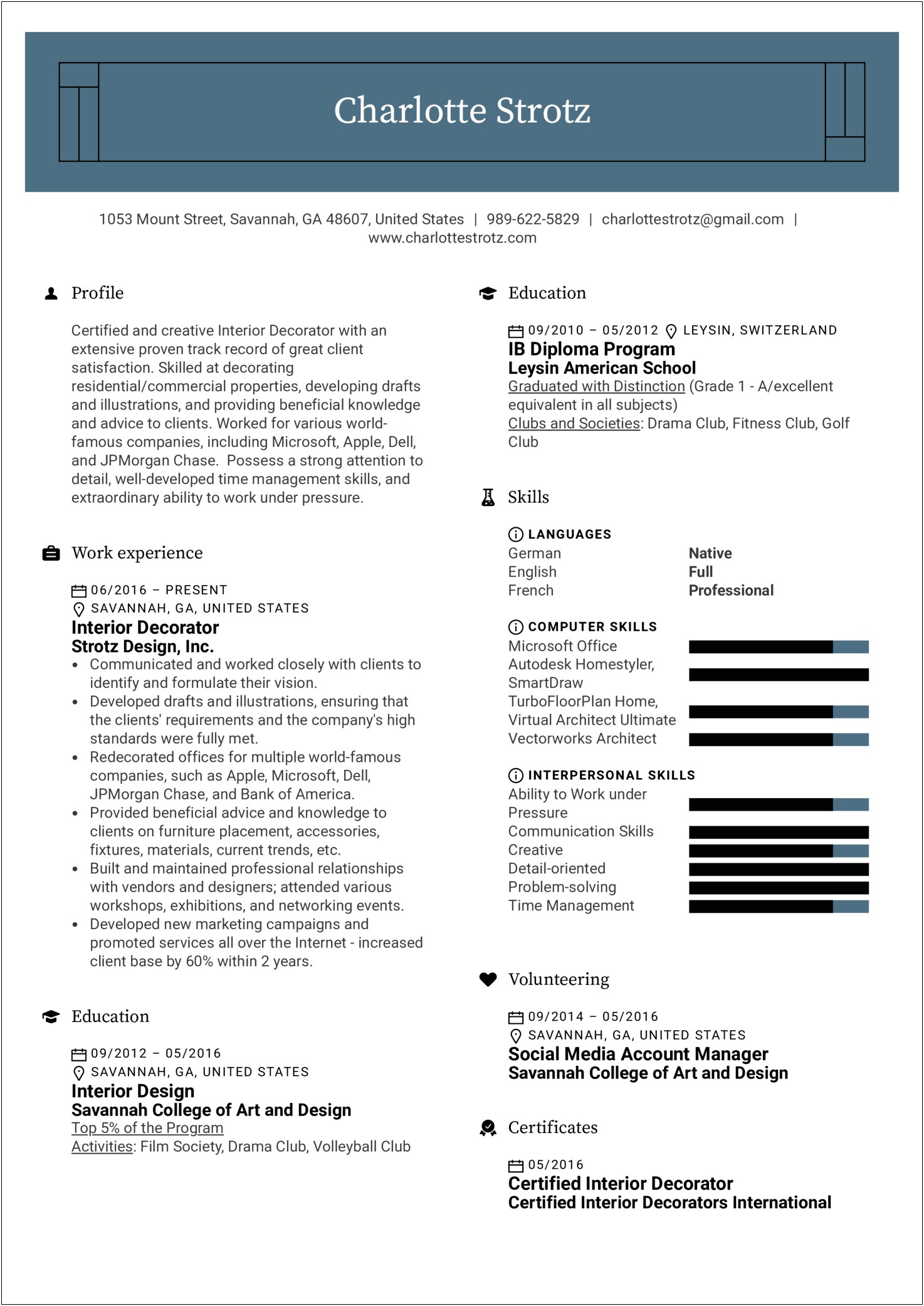 College Golf Resume Template For Jobs
