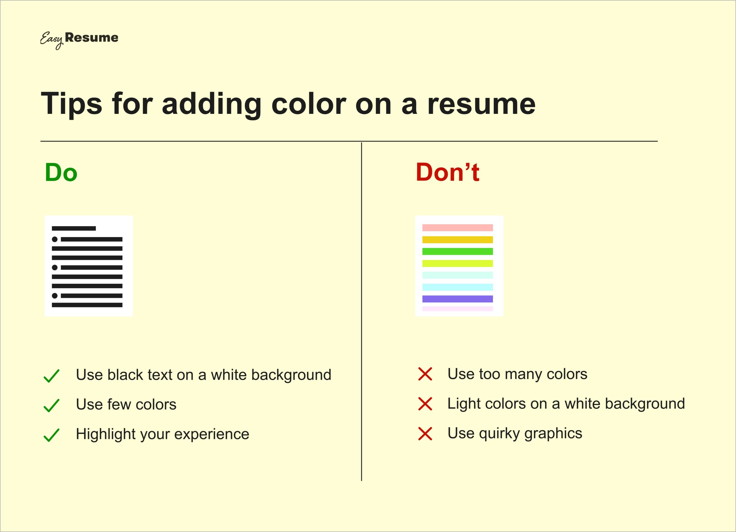 Color In Resumes Good Or Bad