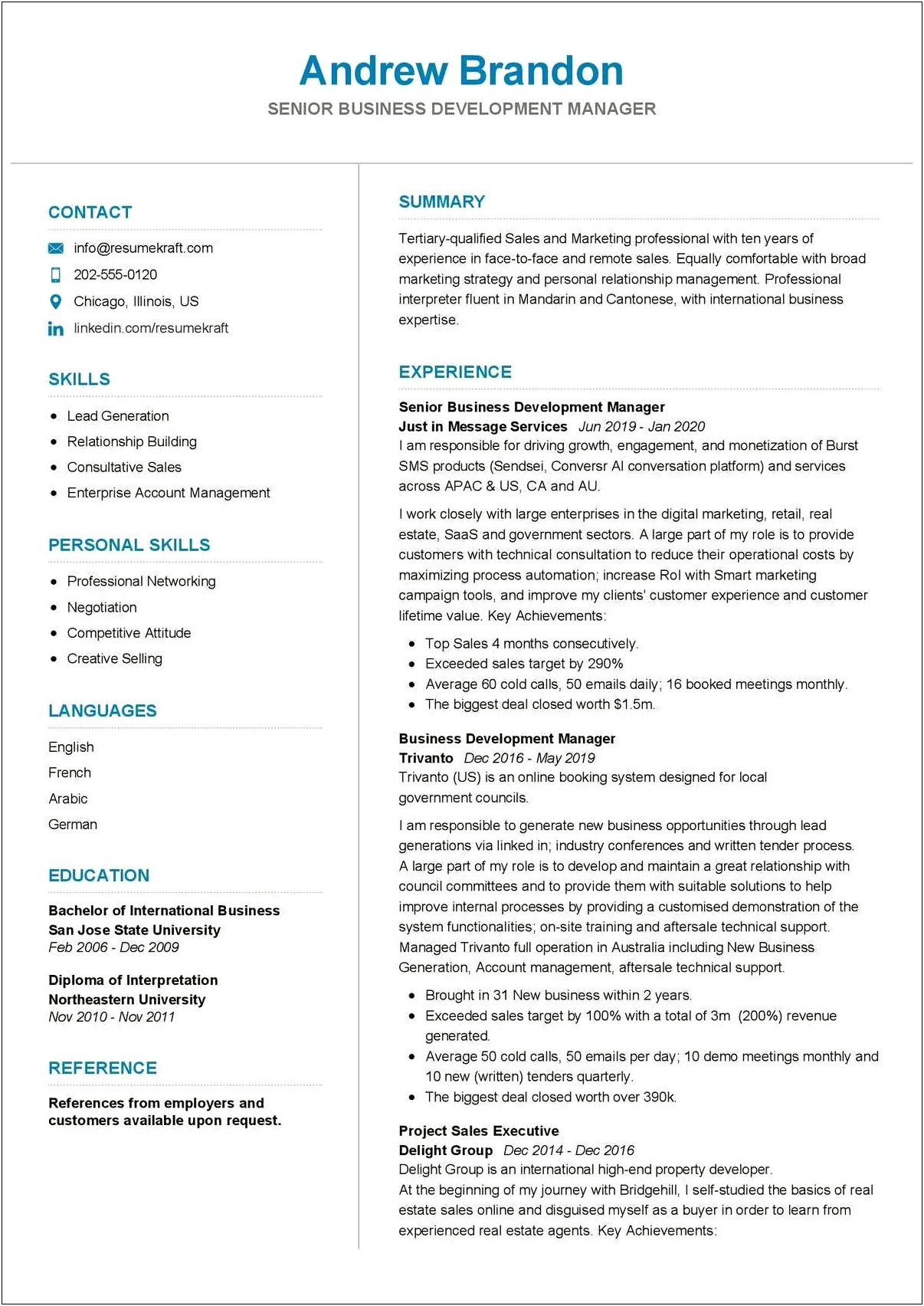 Commercial Real Estate Project Manager Resume