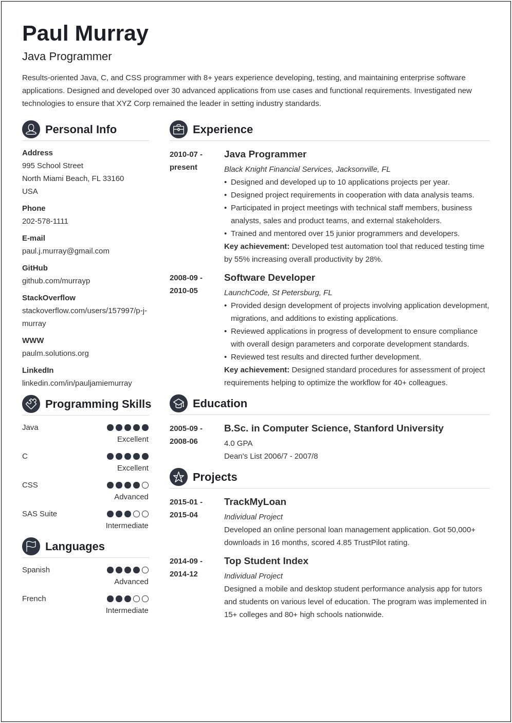 Computer Science Projects To Put On Your Resume