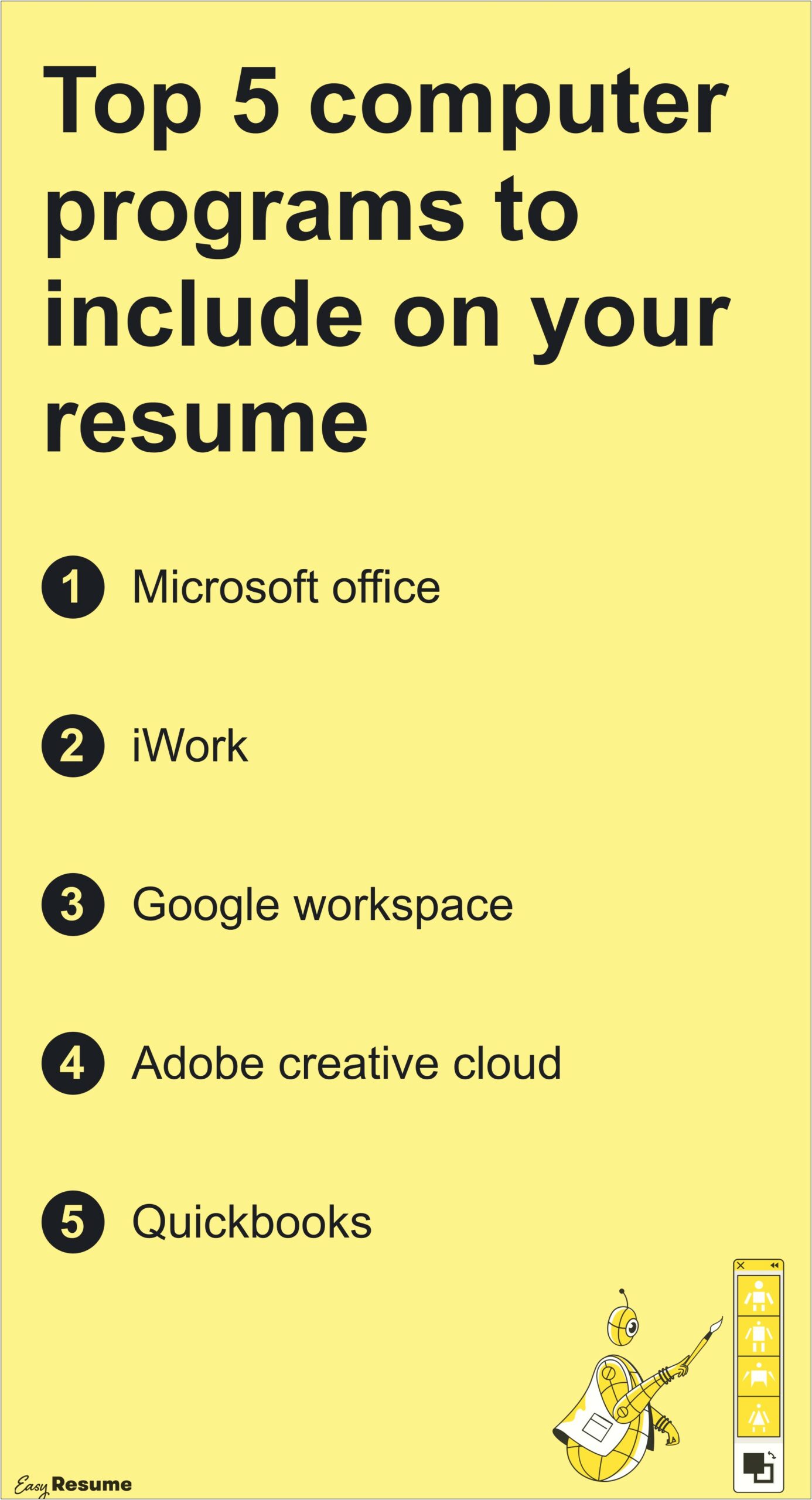 Computer Skills To Post On Resume