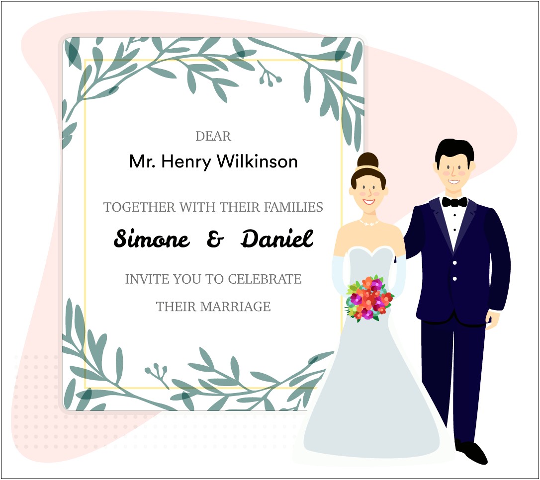 Contoh Invitation Letter Of Wedding Party