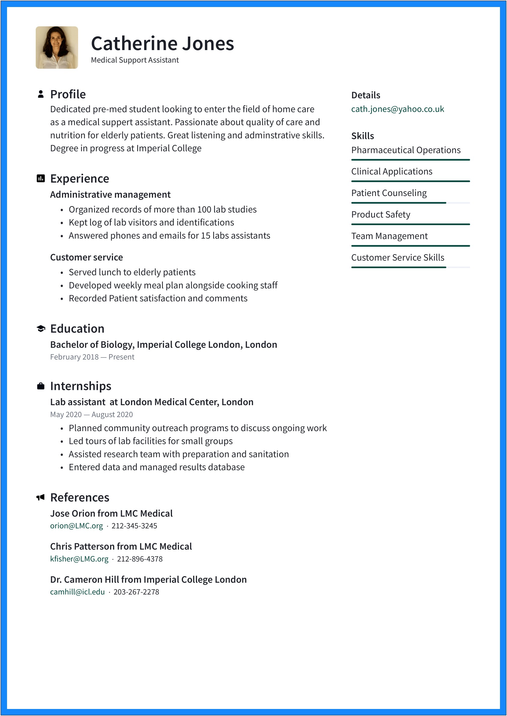 Core Functional Resume On Word Template