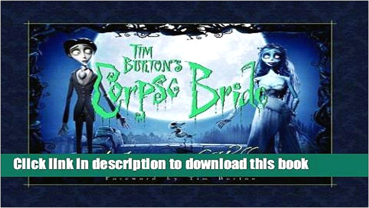 Corpse Bride An Invitation To The Wedding Book