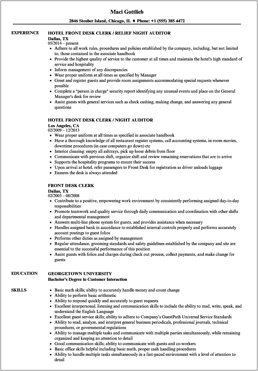 County Clerk Job Description On Resume Objective