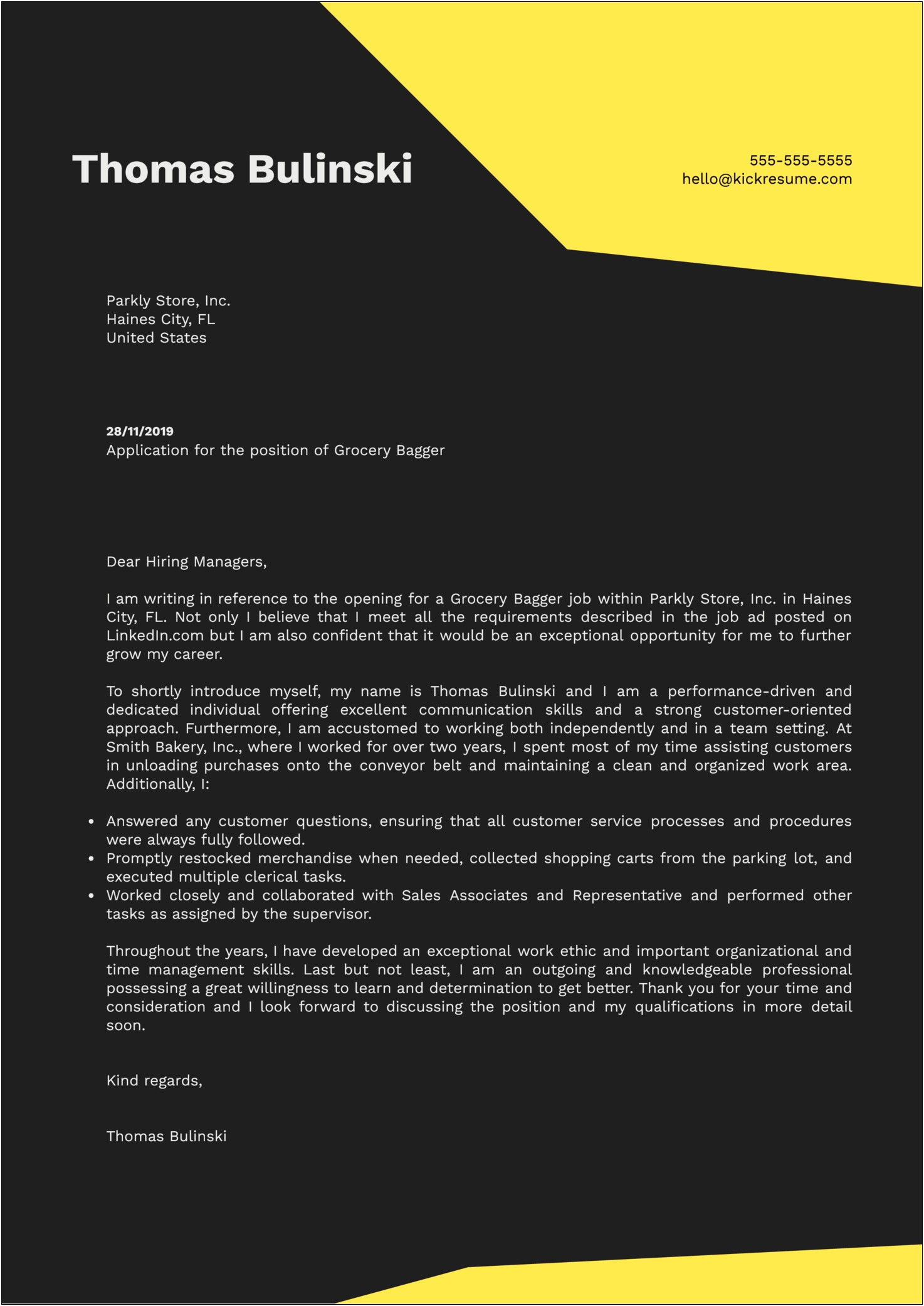 Cover Letter Examples For Resume For Sales Associate