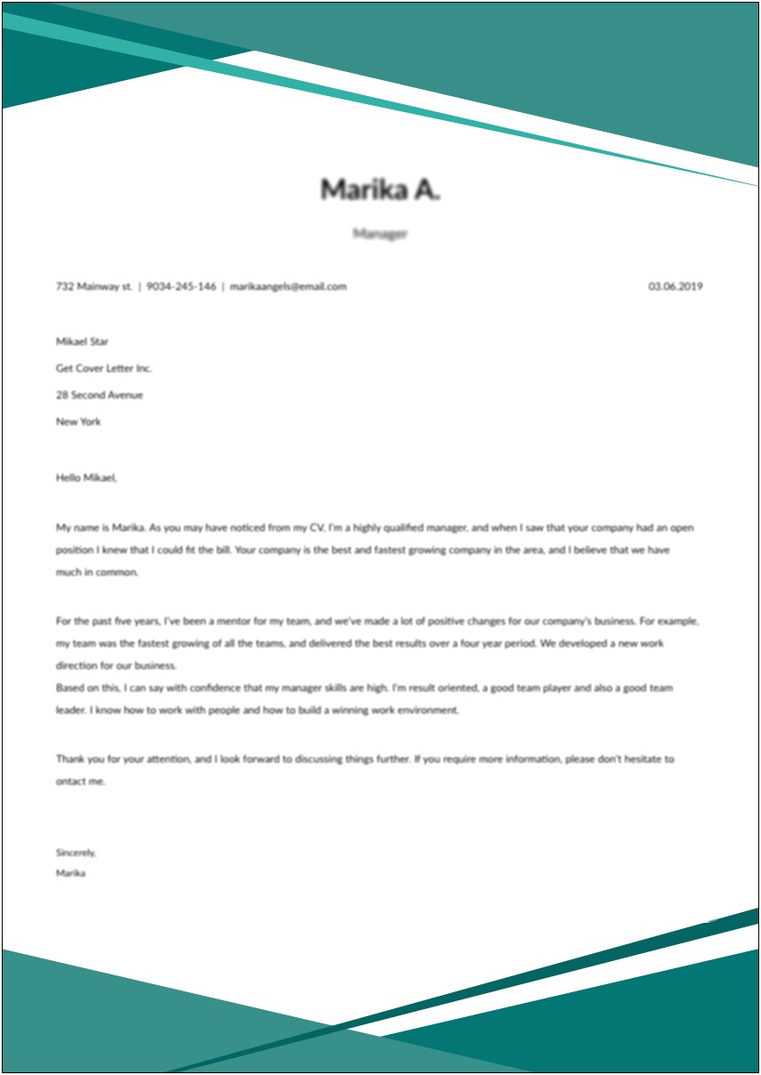 Cover Letter Examples For Resume Nurse