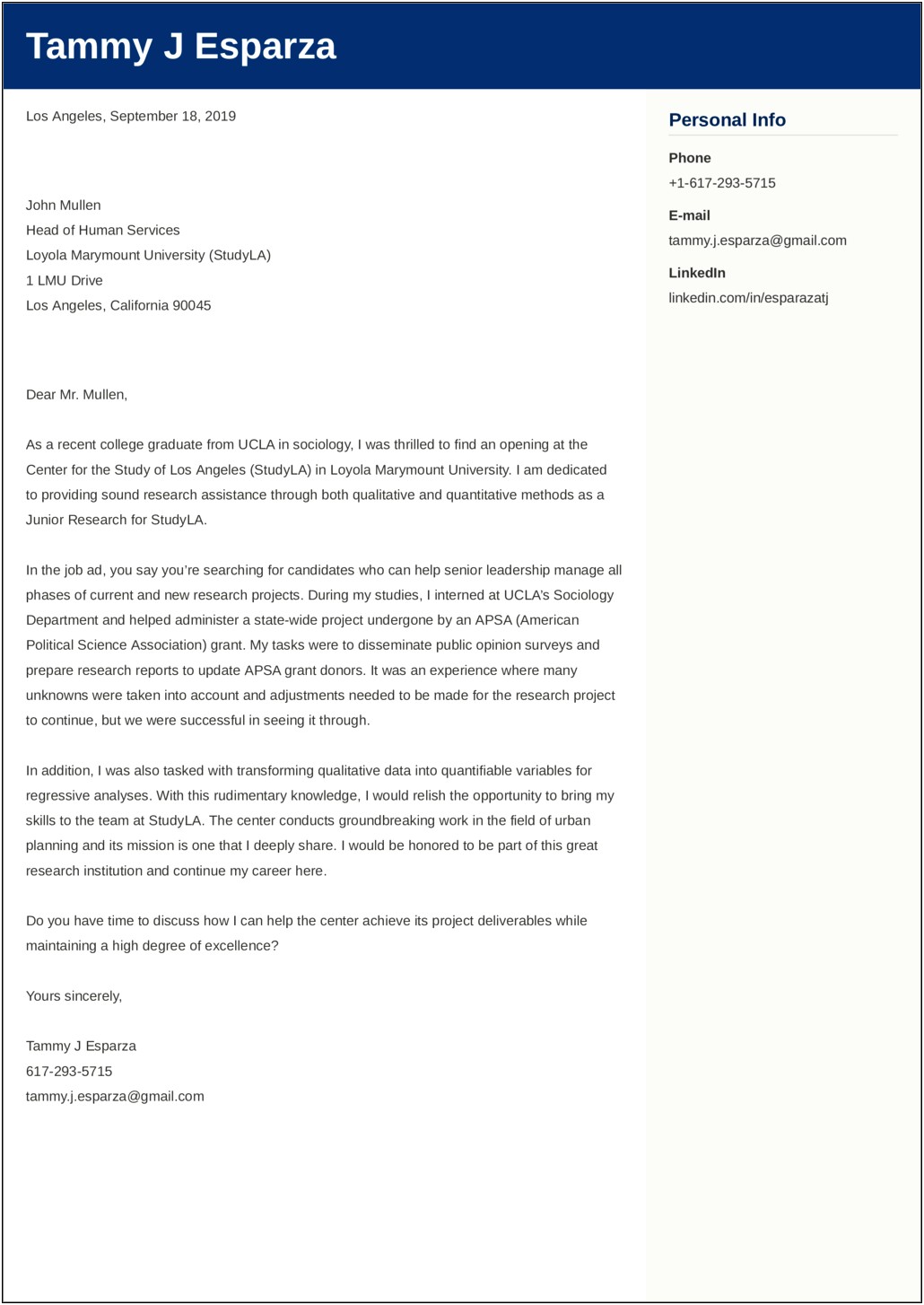 Cover Letter For Assistant Professor Medicine Resume