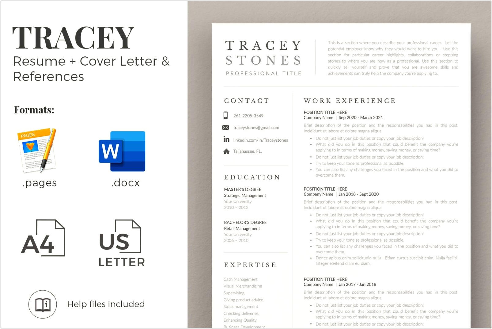 Cover Letter For Resume In Microsoft Word