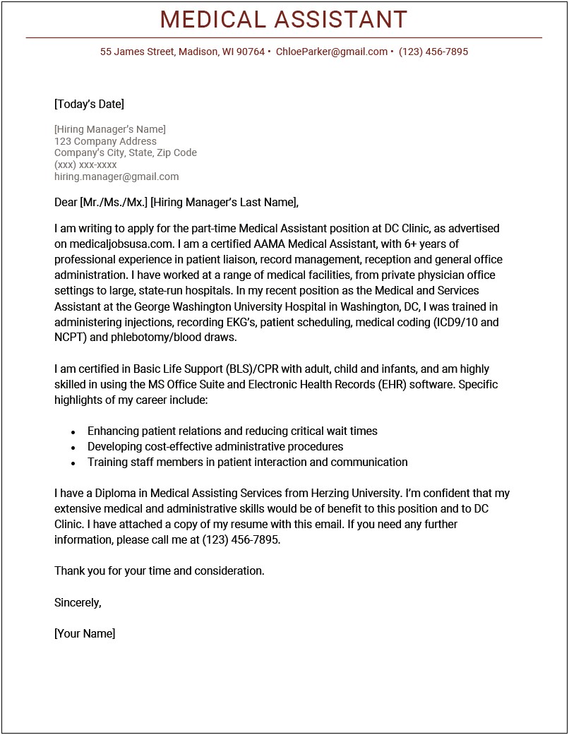 Cover Letters For Office Position Resume Examples