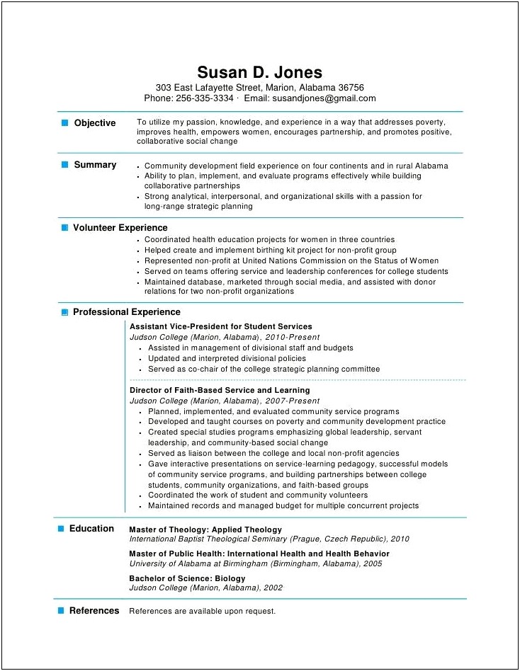 Create Resume College Student No Experience
