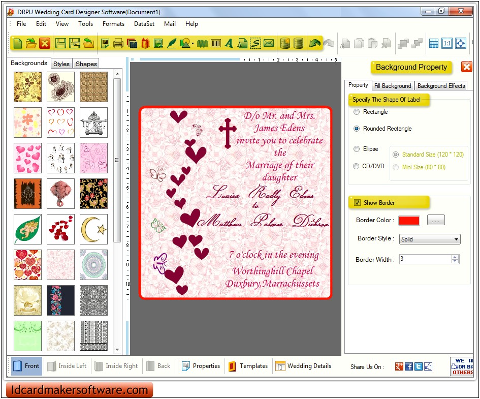 Create Wedding Invitations For Free Online