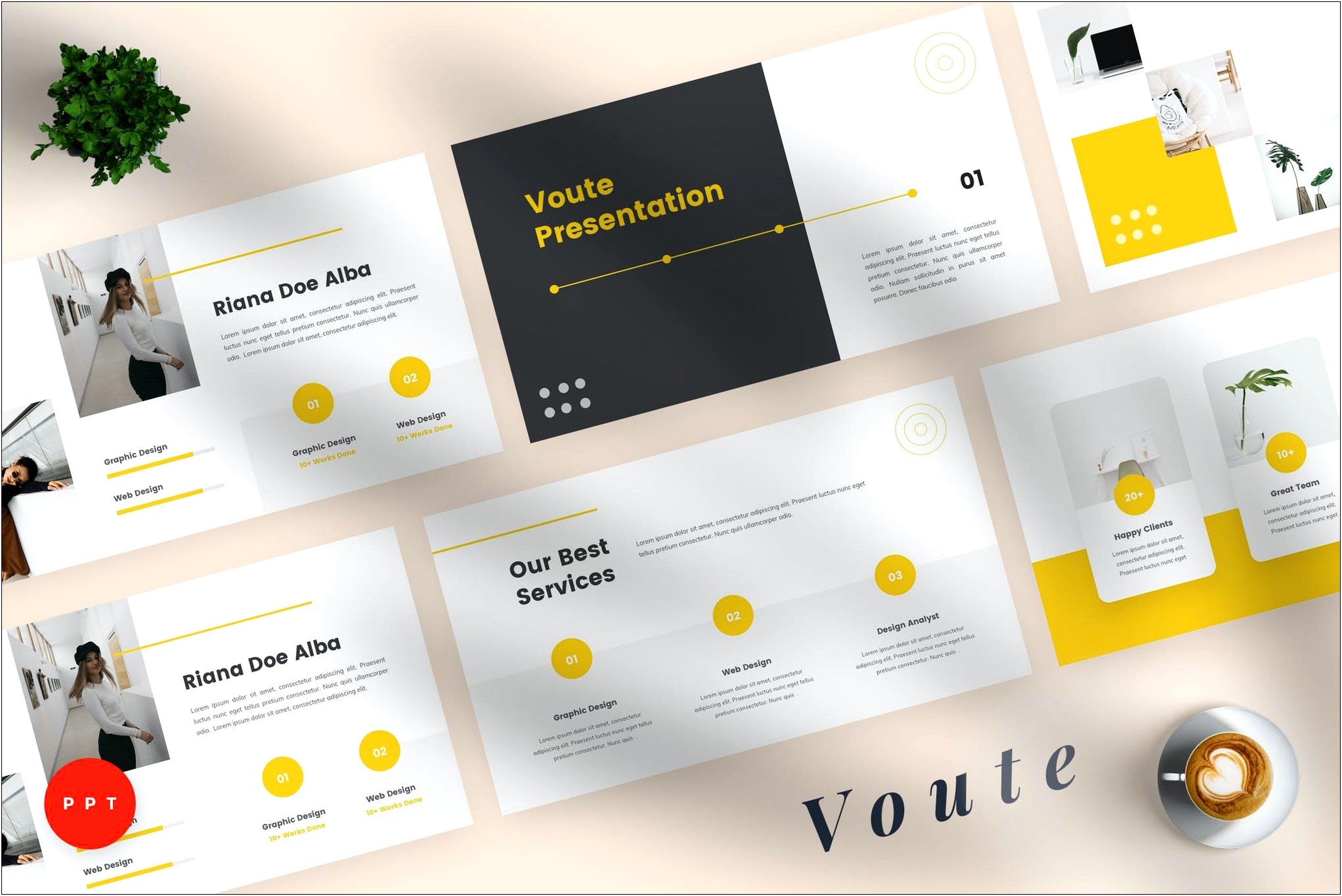 Creative Pitch Deck Powerpoint Template Download