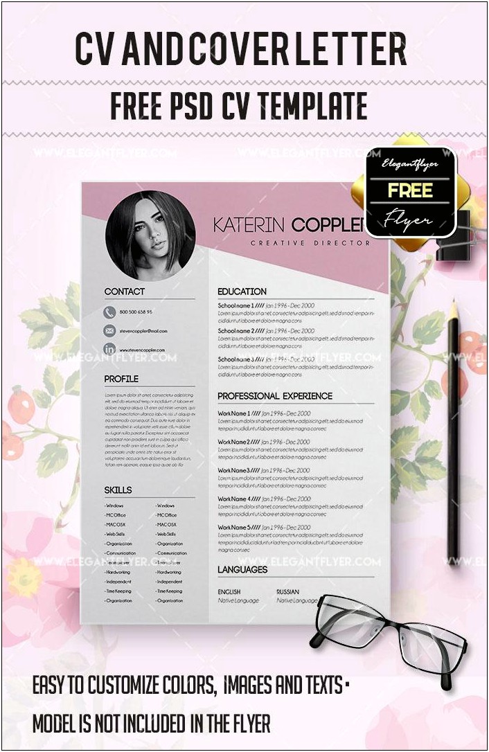 Creative Resume Template Psd Free Download