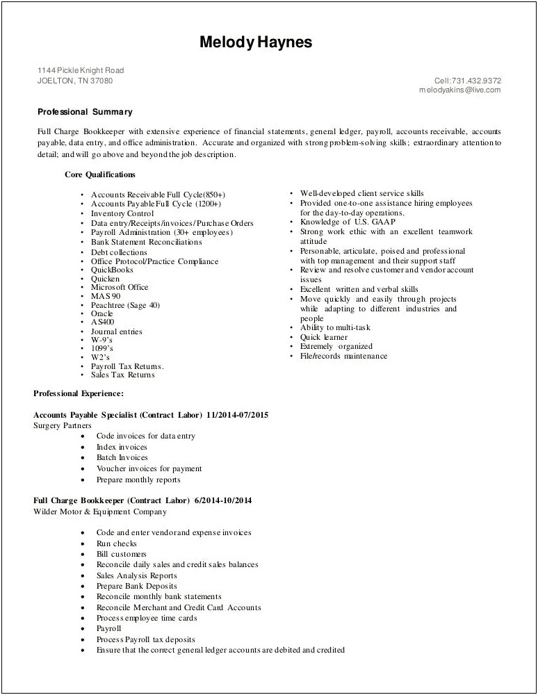 Credit Card Specialist Job Description For Resume