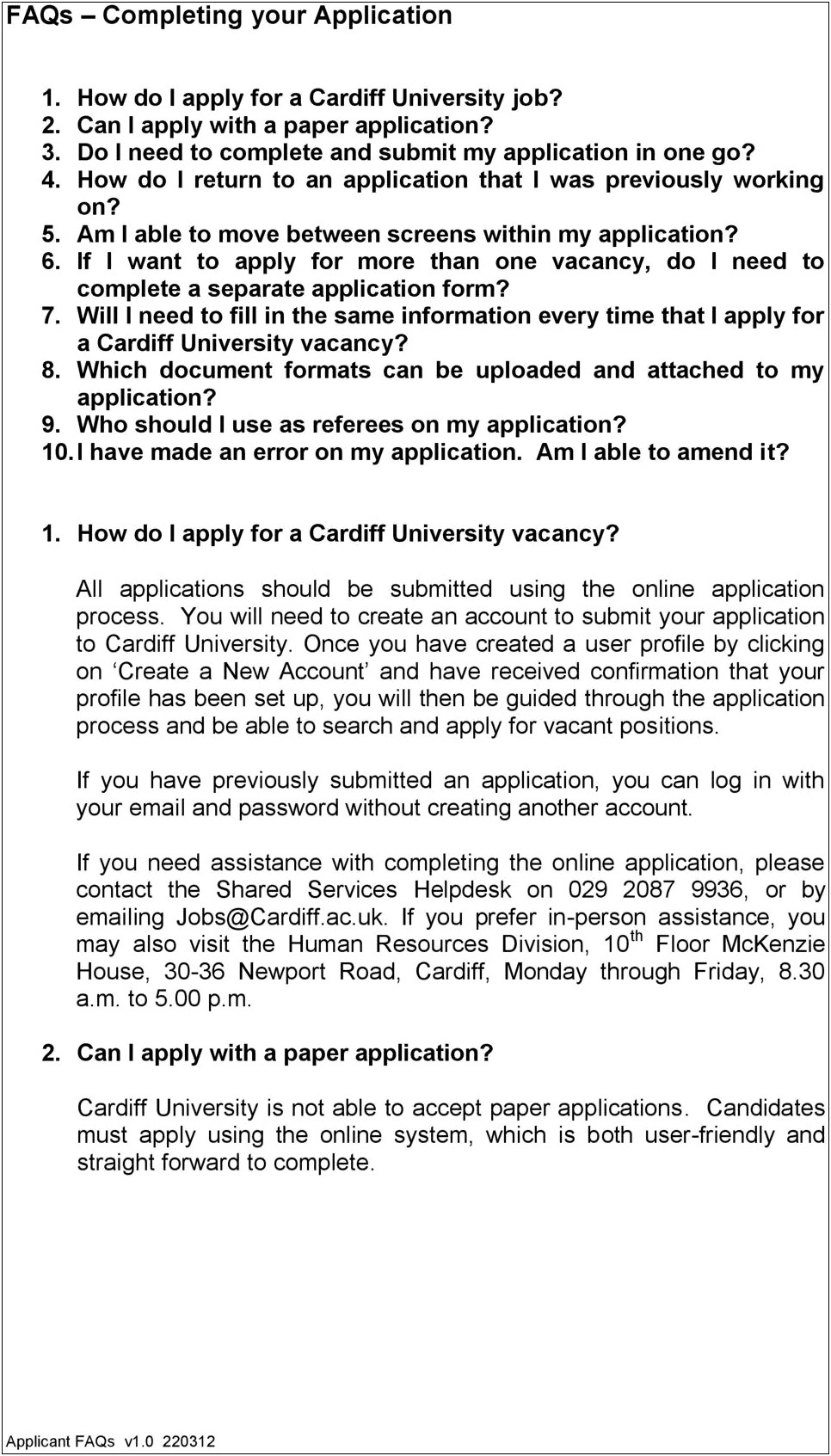 Cunyfirst Job Applications Won't Take Resume