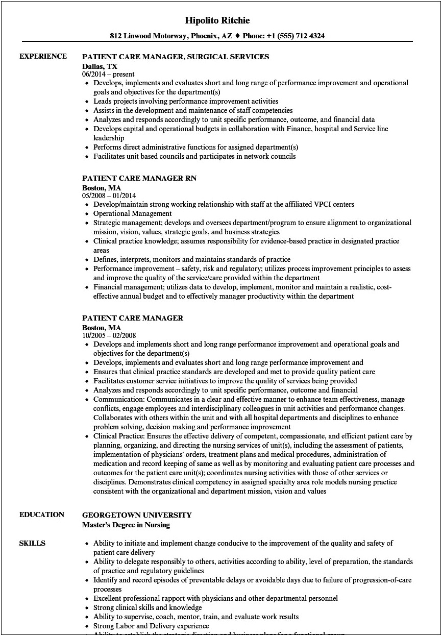 Customer Care Executive Job Description For Resume