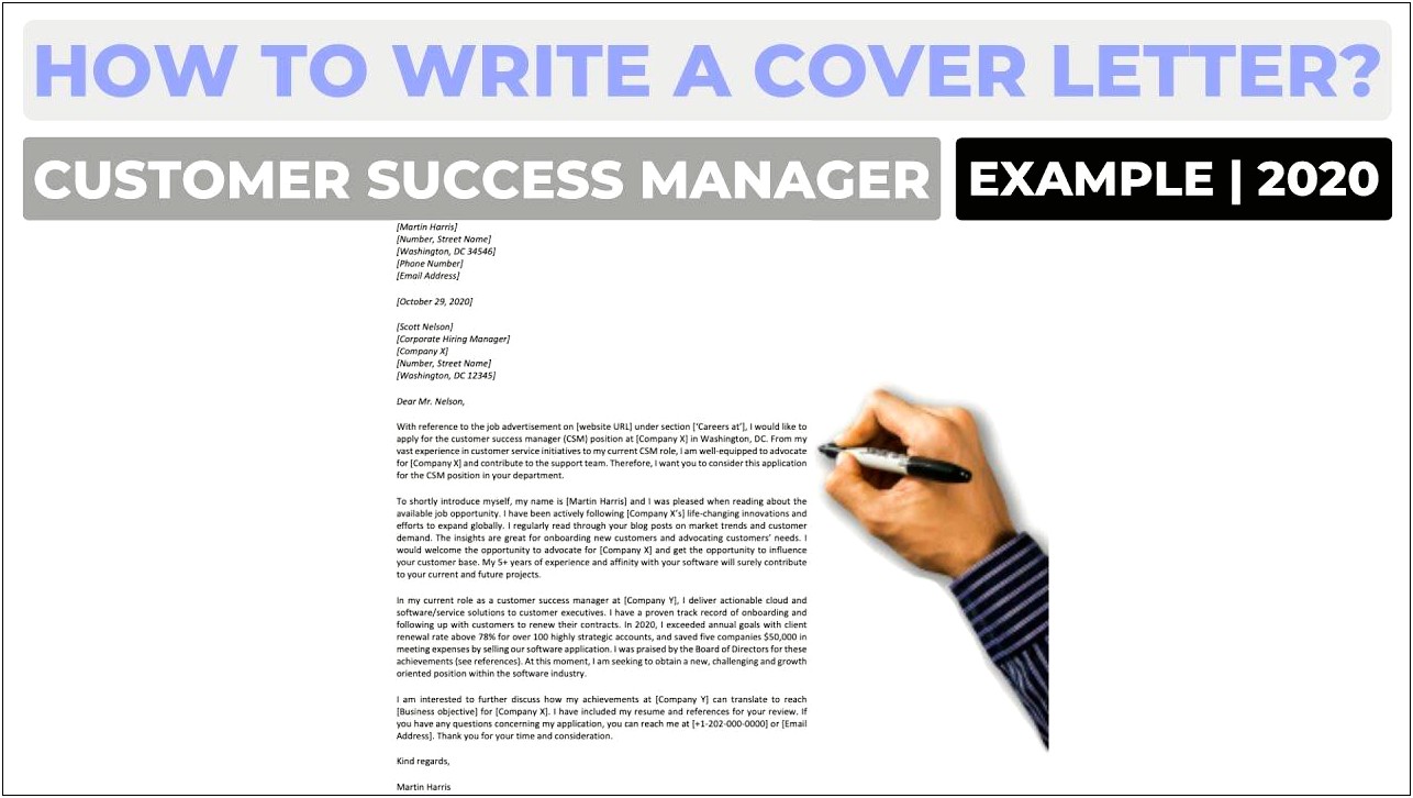 Customer Service Manager Resume Cover Letter Samples