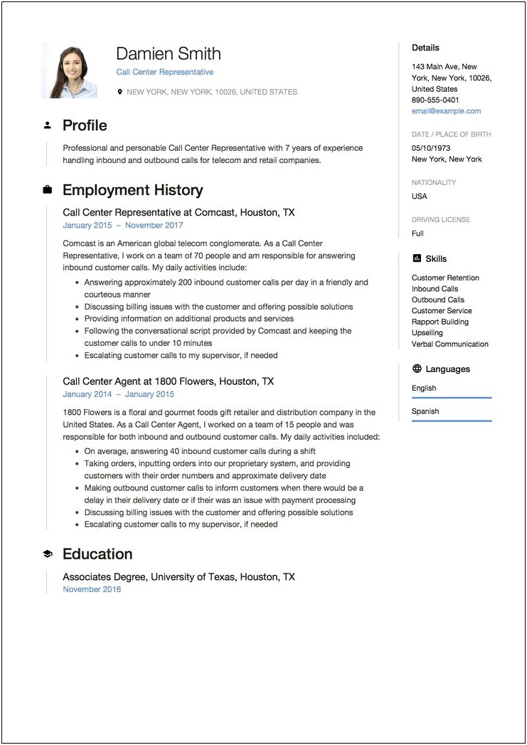 Customer Service Rep Job Description Sample Resume