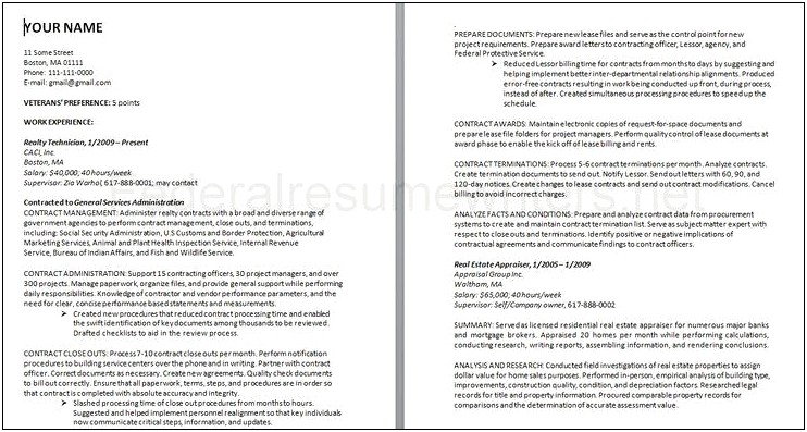 Customs And Border Protection Resume Samples