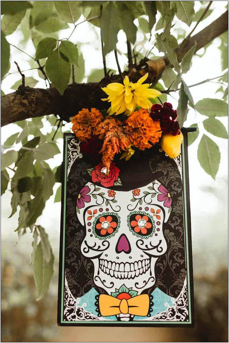Day Of The Dead Themed Wedding Invitations