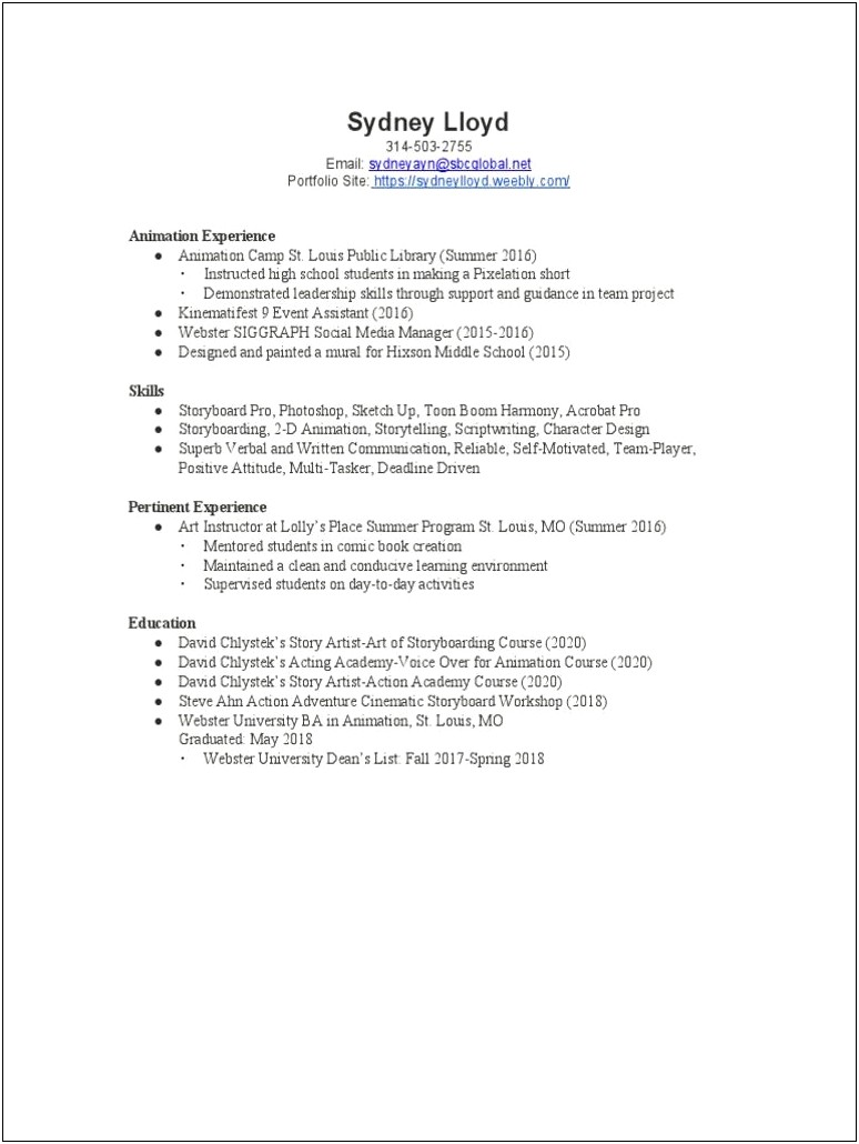 Dean Of Students Middle School Resume