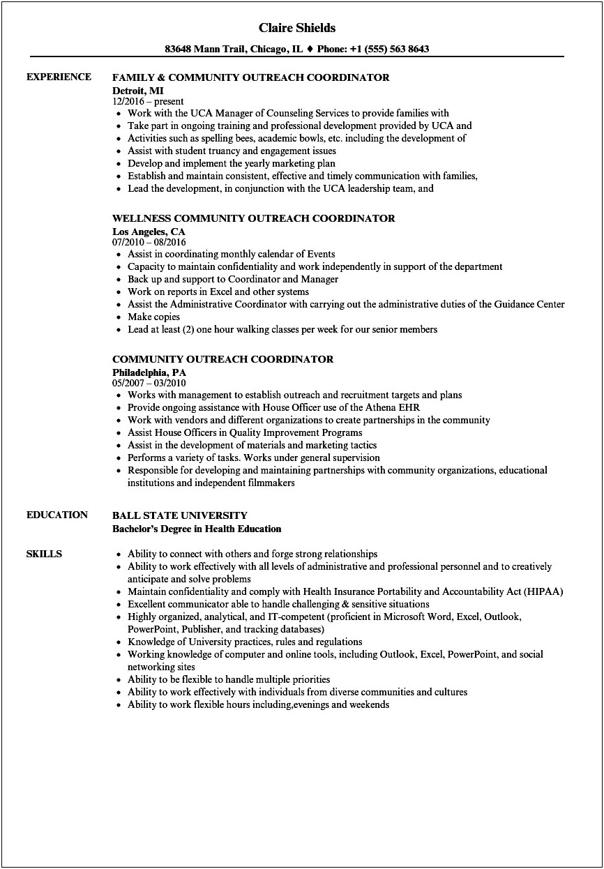 Dental Patient Care Coordinator Job Description For Resume