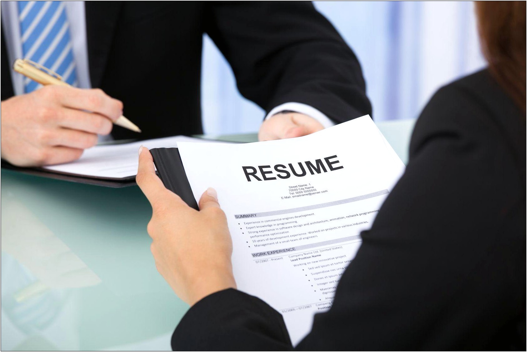 Designing A Resume Industry Experience Work Experience